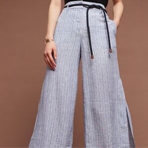 ANTHROPOLOGIE Elevenses High Waist Linen Pants